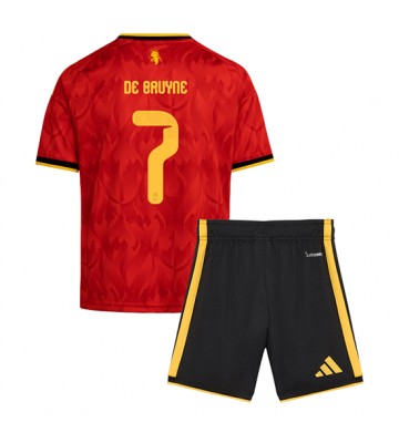 Belgien Kevin De Bruyne #7 Replika Hemmatröja Barn VM 2026 Kortärmad (+ Korta byxor)